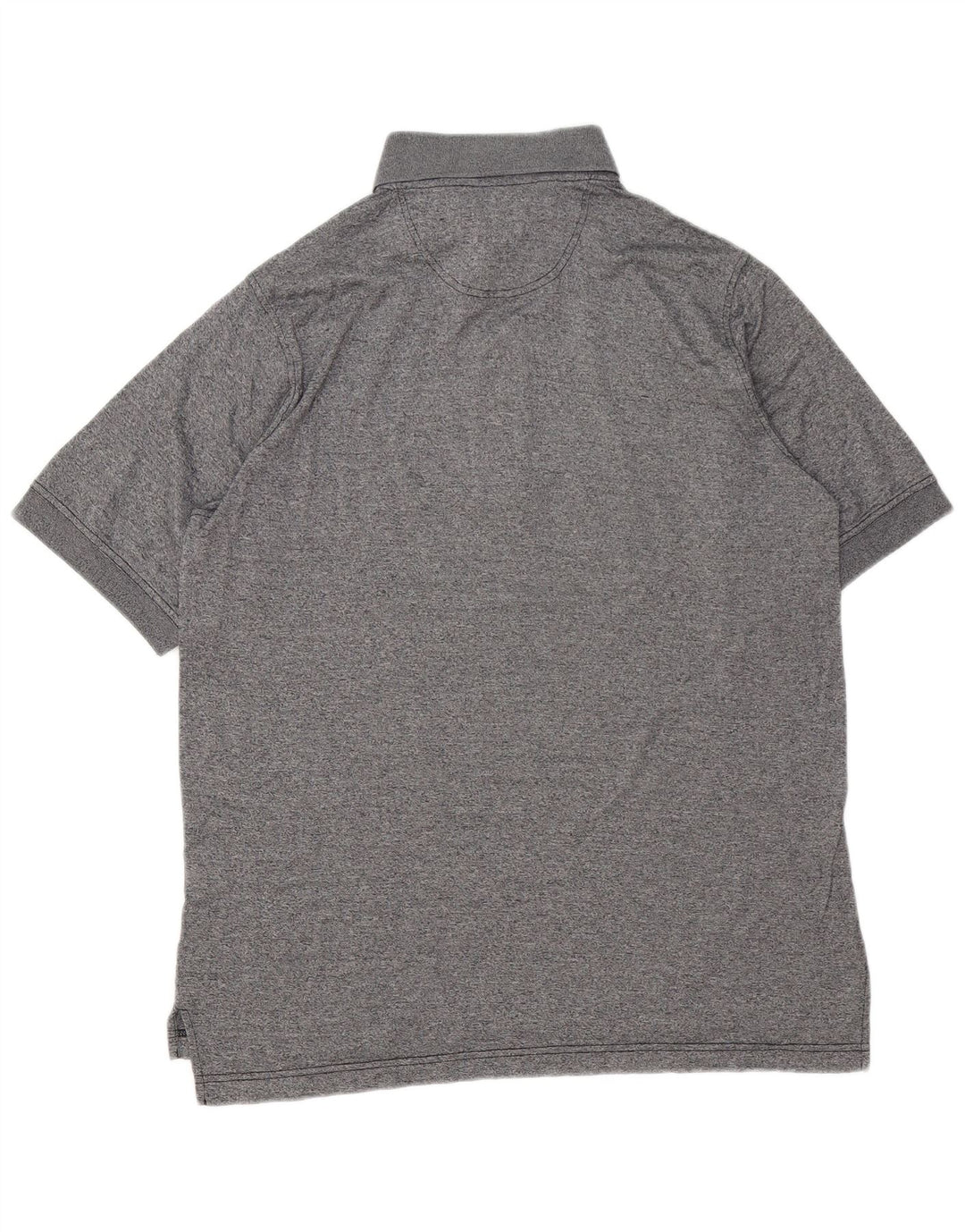 Polo Ellesse para hombre de algodón moteado gris pequeño