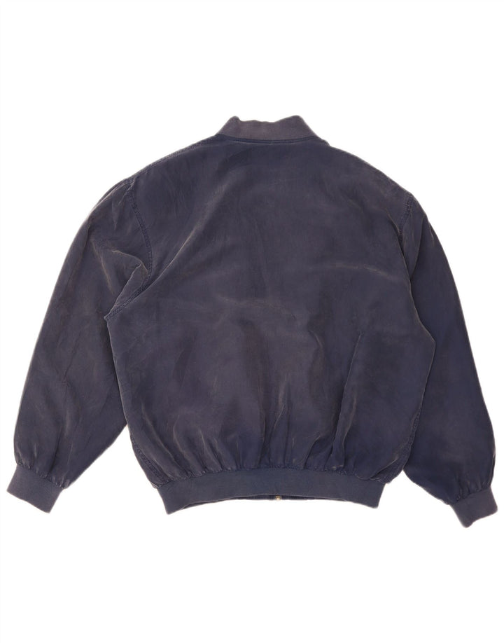 Whitby Chaqueta Bomber para Hombre UK 42 XL Seda Azul Marino