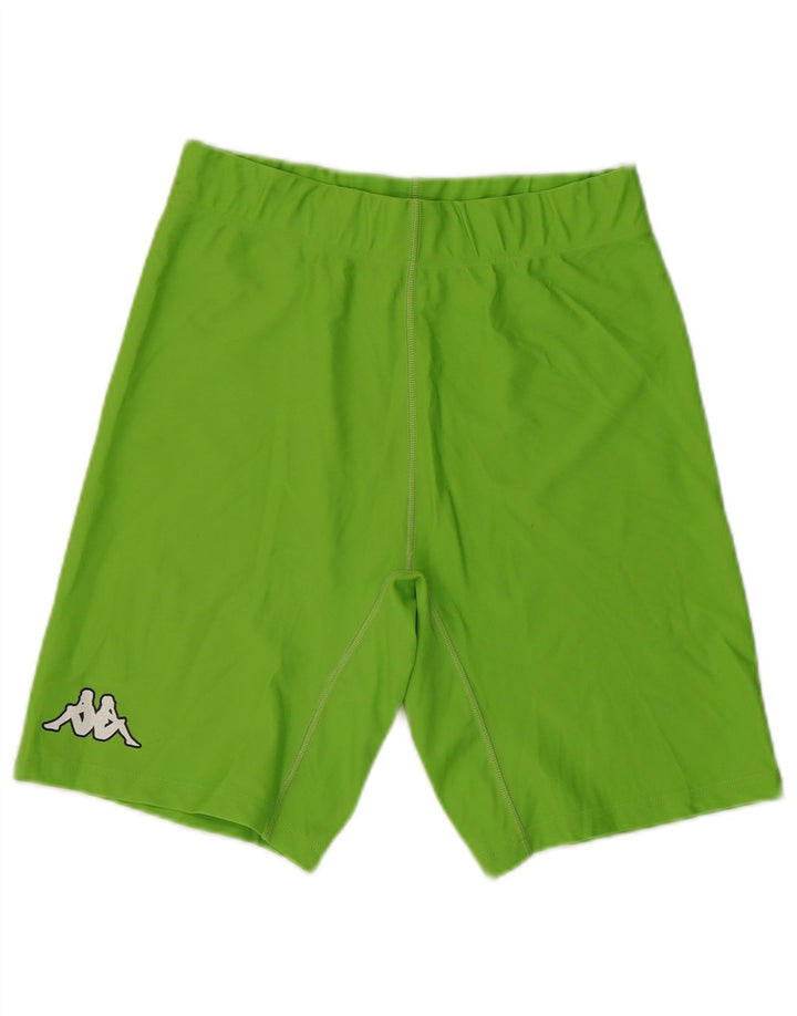 Kappa Pantalones cortos deportivos para mujer UK 10 Small Verde Poliamida
