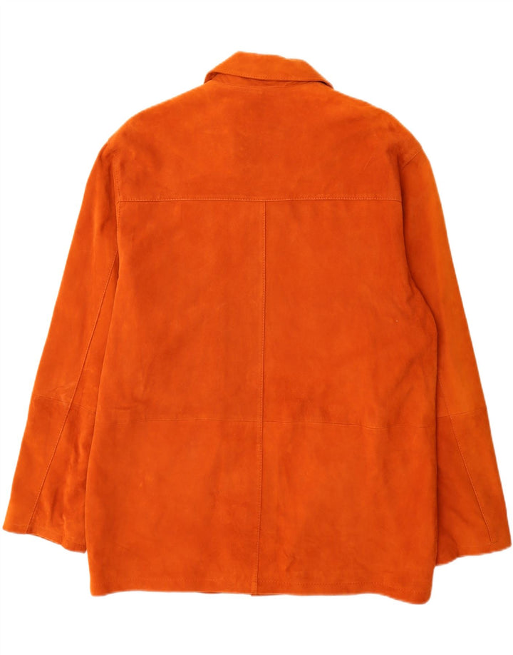 Pierre Cardin Chaqueta de ante para hombre IT 50 Cuero naranja grande