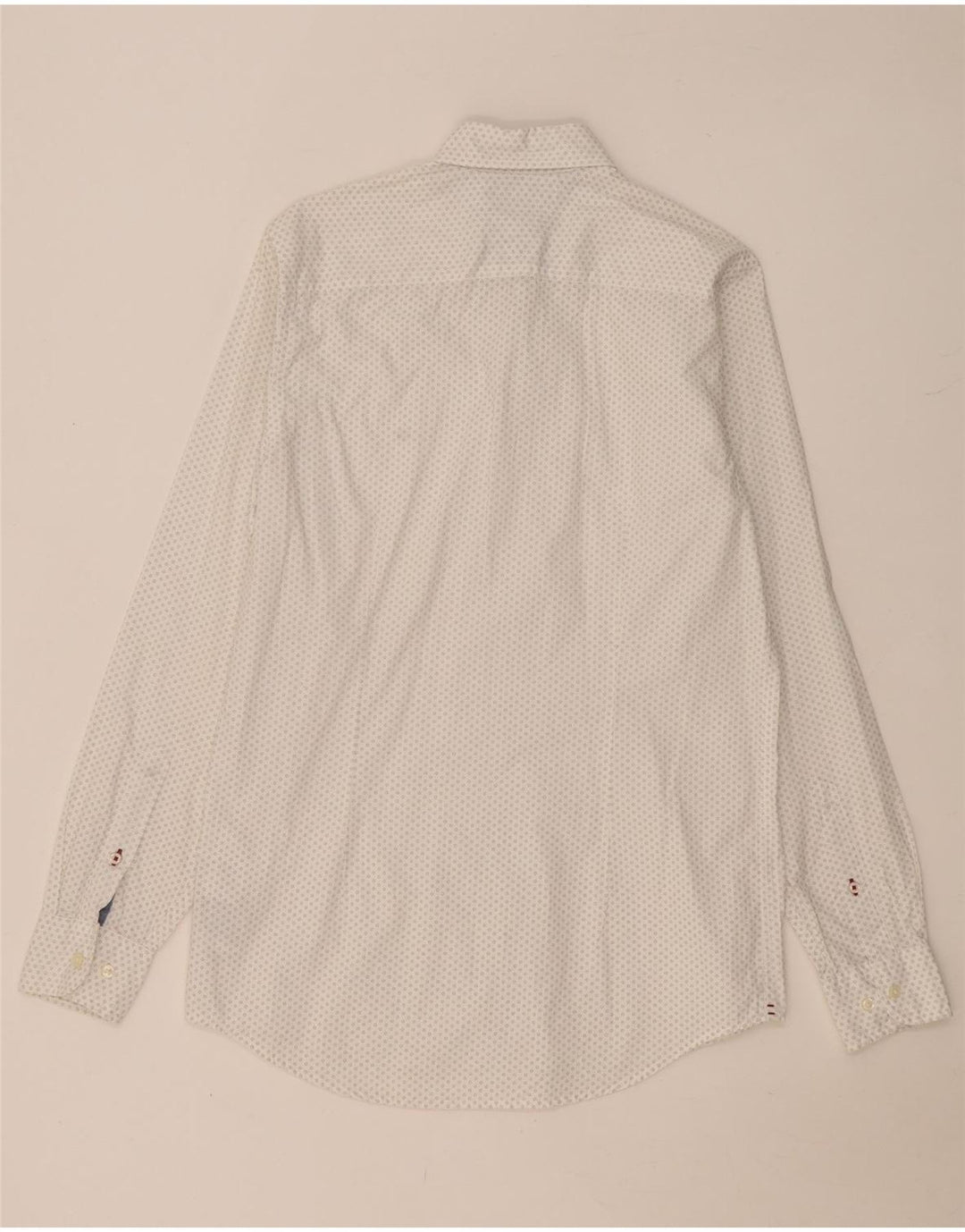 TOMMY HILFIGER Camisa slim fit de algodón con lunares blancos medianos