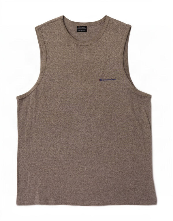 Champion Camiseta sin mangas para hombre XL Gris moteado