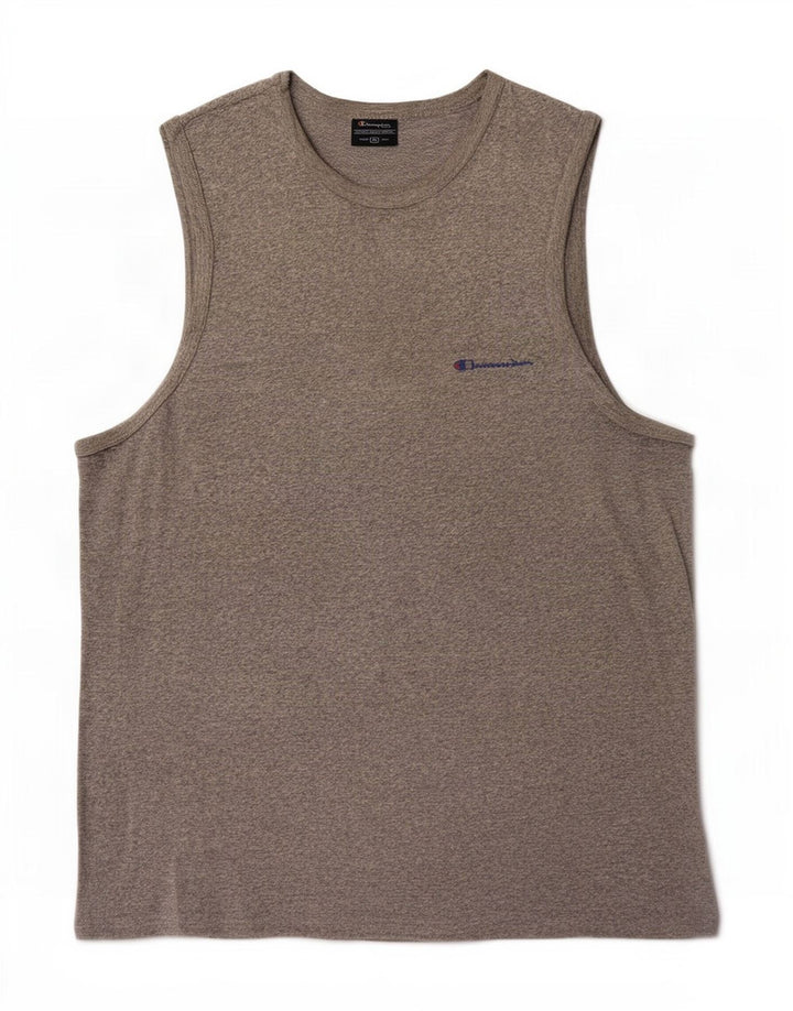 Champion Camiseta sin mangas para hombre XL Gris moteado