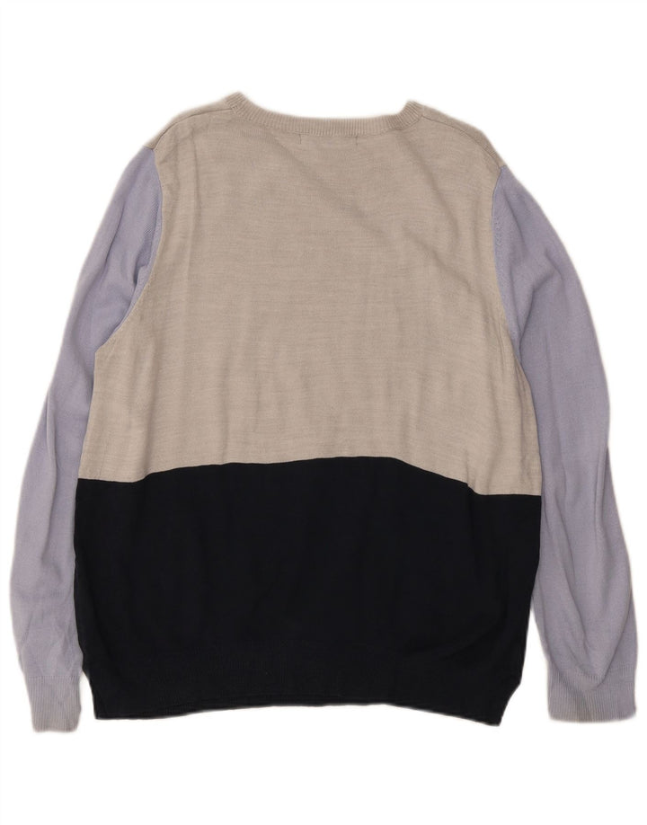 Marks & Spencer Jersey con Cuello Barco para Hombre XS Multicolor Colorblock