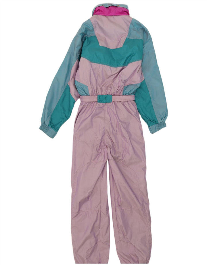 Mono de esquí vintage para mujer EU 38 Bloque de color multicolor medio
