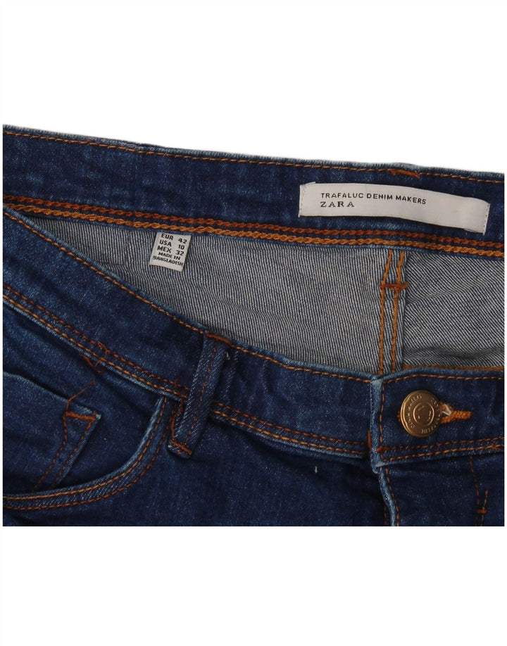 Zara Jeans Bootcut para Mujer EU 42 Large W32 L31 Azul