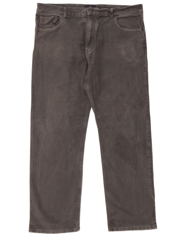 Marks & Spencer Pantalones casuales rectos Blue Harbor para hombre W40 L31 Gris