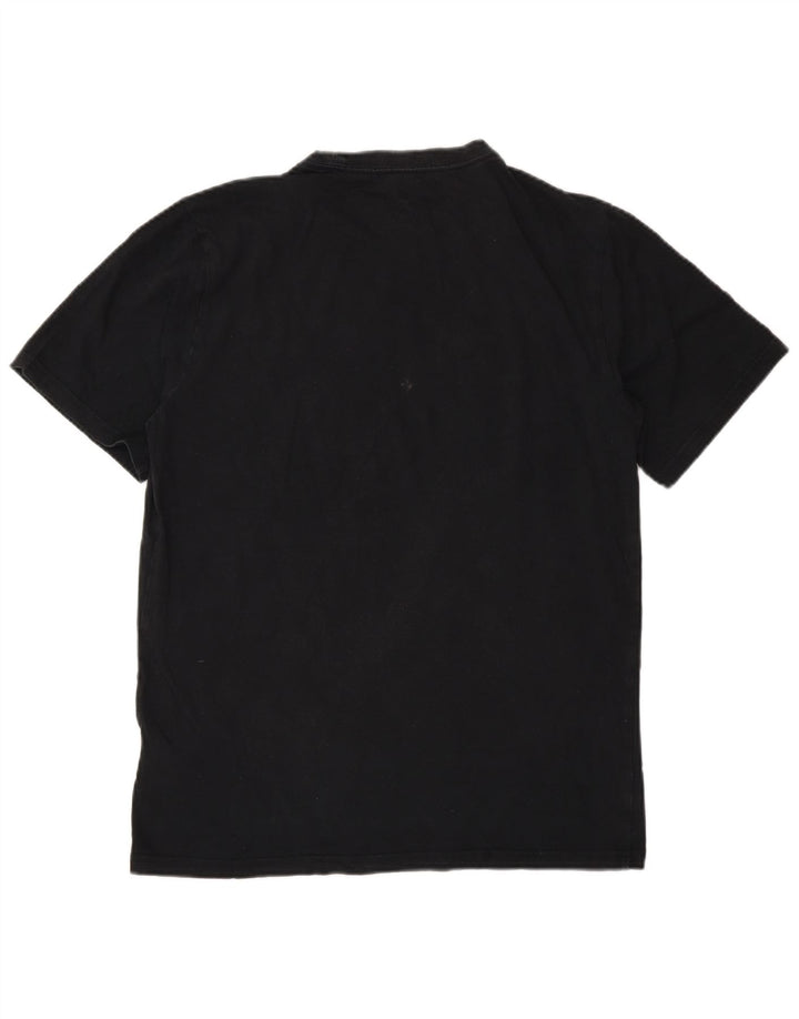 Converse - Camiseta gráfica para hombre, talla pequeña, algodón negro