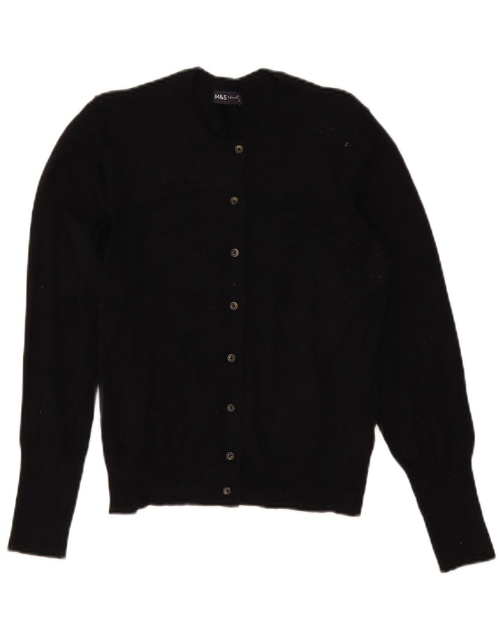 Marks & Spencer - Cárdigan para mujer, talla 40, viscosa negra mediana