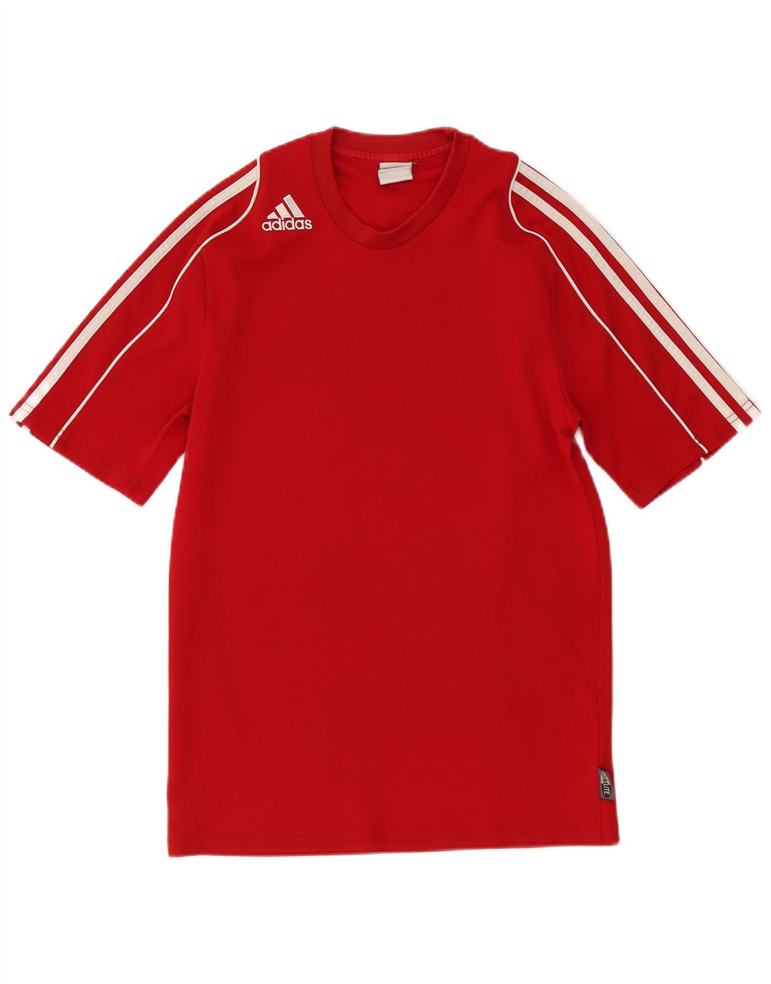 Adidas Mens Climalite Camiseta Top Pequeño Rojo Poliéster