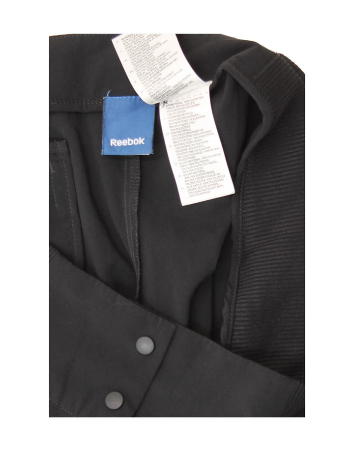 Pantalones cortos Reebok para mujer UK 12 Medium W30 Poliéster negro