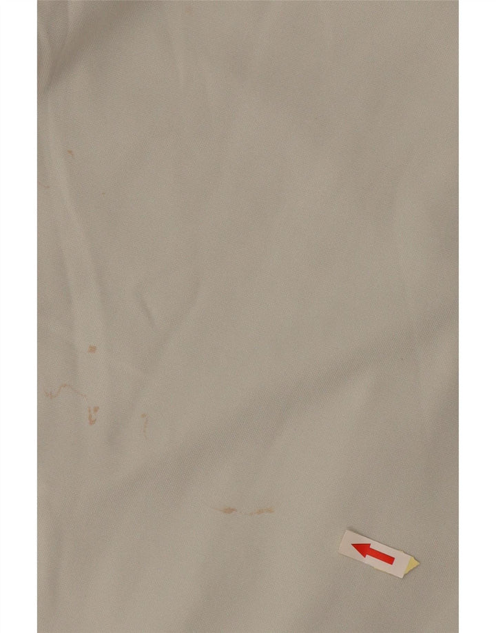 ASICS Chaqueta de chándal para hombre, poliéster blanco mediano