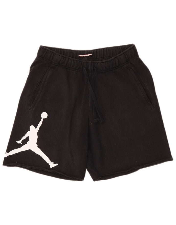 JORDAN Pantalones cortos deportivos con gráficos para hombre Pequeños de algodón negro
