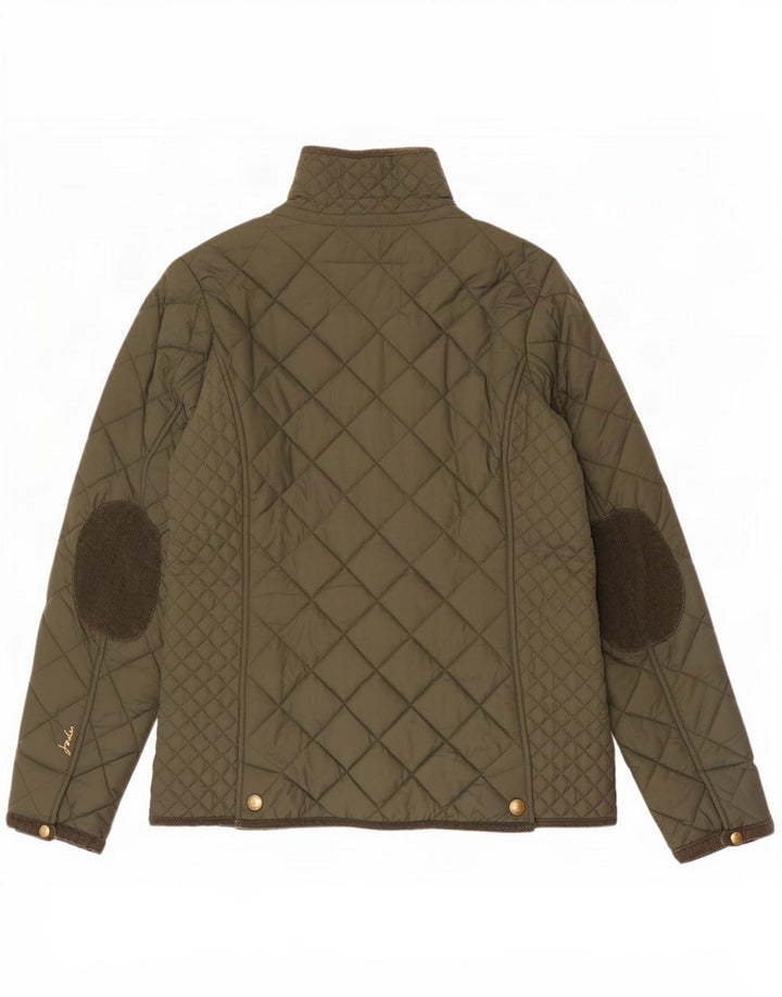 Chaqueta acolchada para mujer Joules UK 12 Algodón caqui mediano