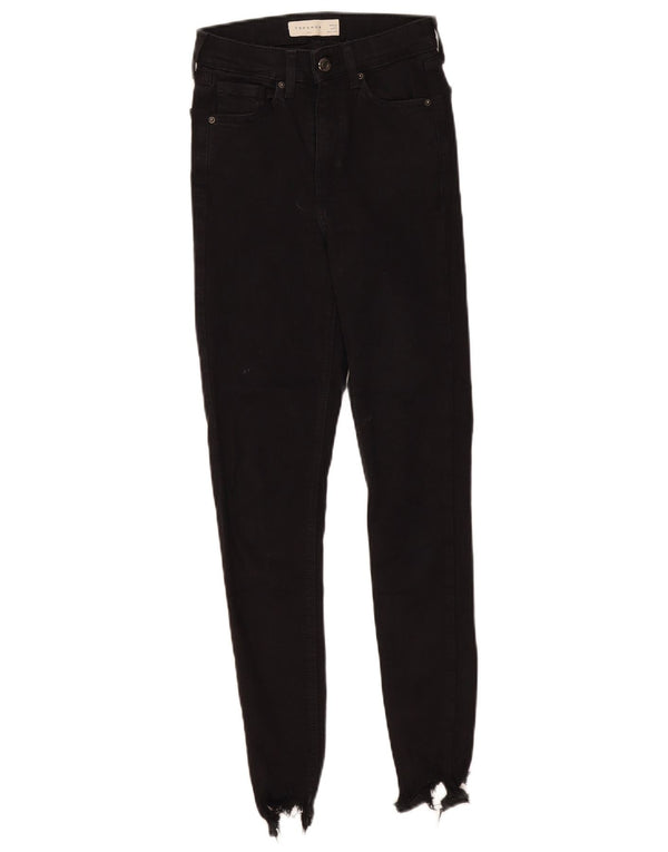 Vaqueros ajustados Jamie para mujer de Topshop W25 L27 Algodón negro