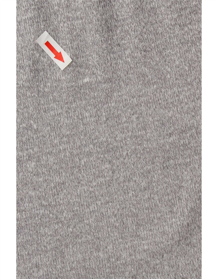 Zara Mujer Crop Turtle Neck Jumper Sweater UK 10 Small Gris