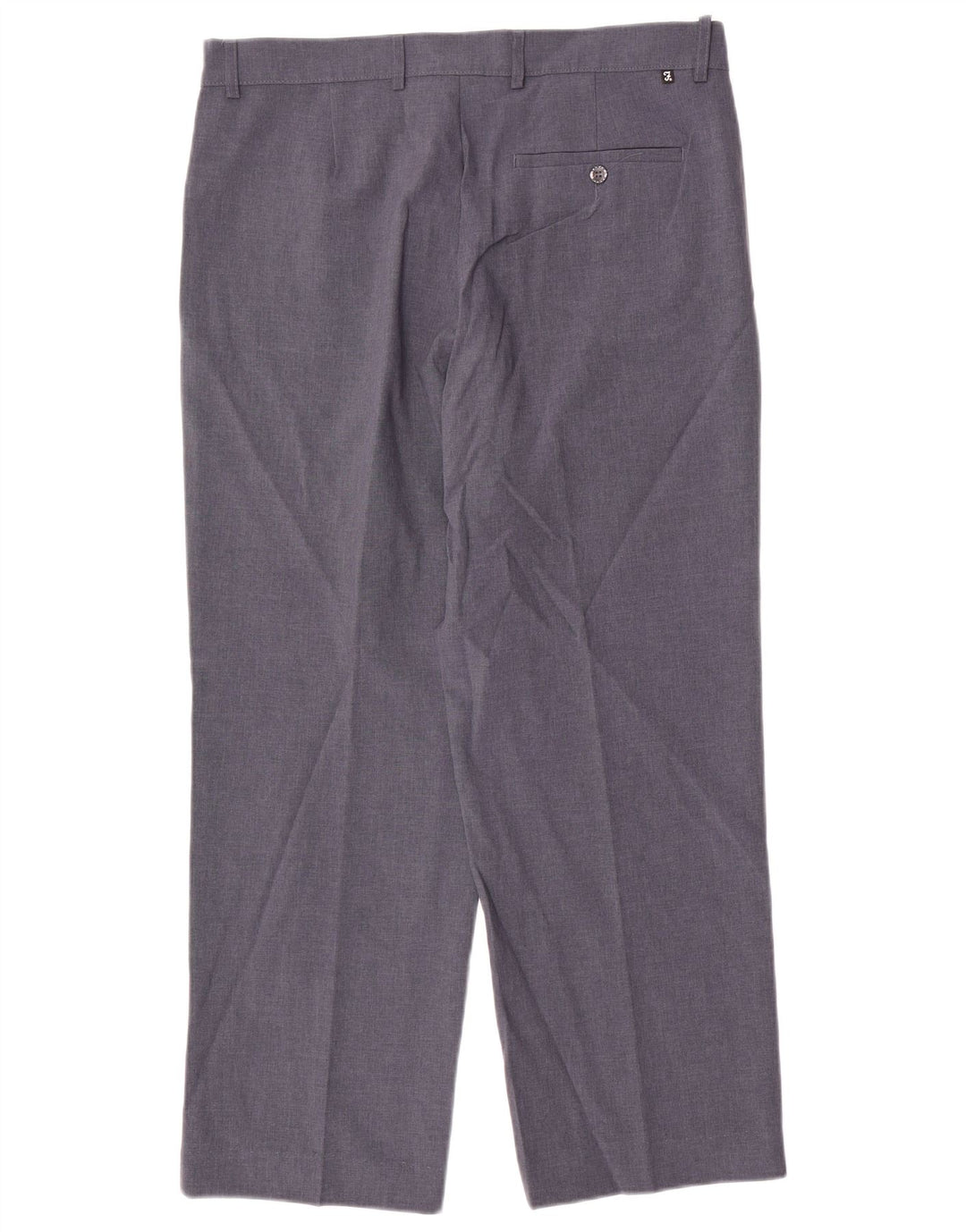 Farah Hombre Pantalones Casuales Rectos W36 L29 Poliéster Azul