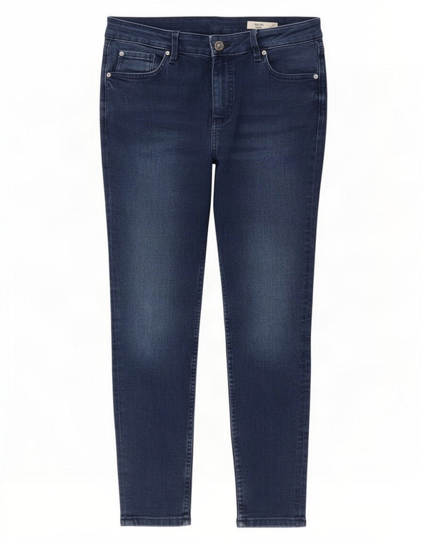 Marks & Spencer Jeans ajustados The Ivy para mujer Reino Unido 14 Grande W32 L26 Algodón azul