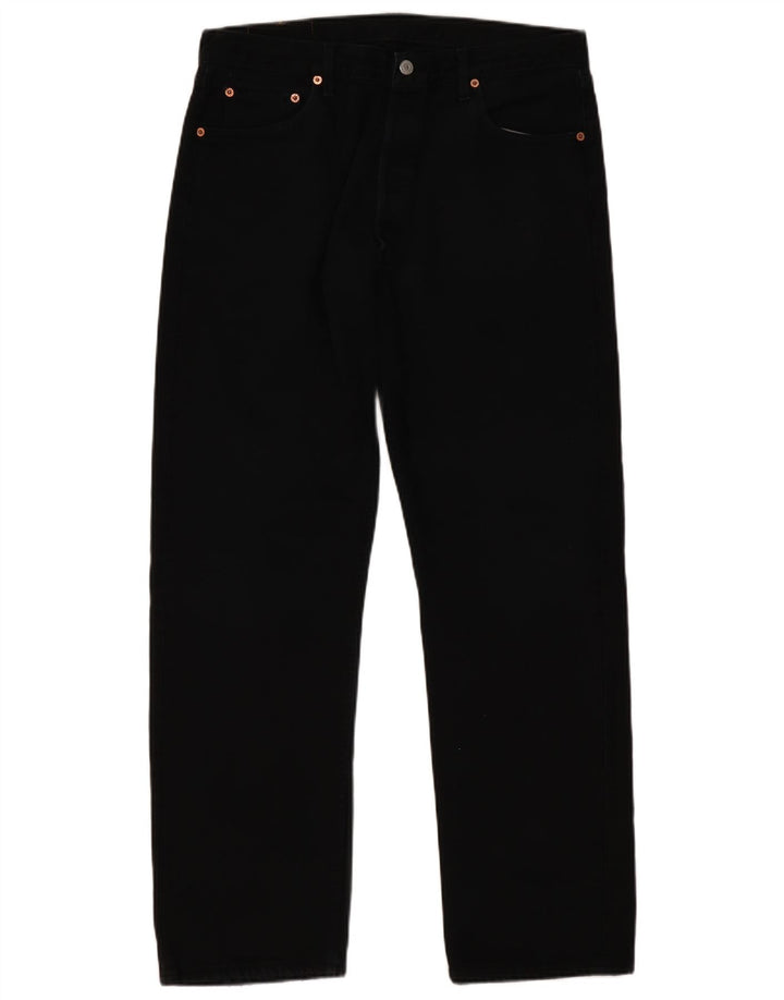 Levi's Vaqueros rectos 501 para hombre W36 L32 Negro