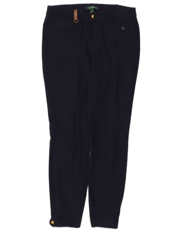 Ralph Lauren Pantalones casuales ajustados para mujer US 4 Small W30 L28 Azul marino