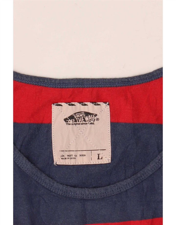 Vans Hombre Chaleco Top Grande Azul Rayas