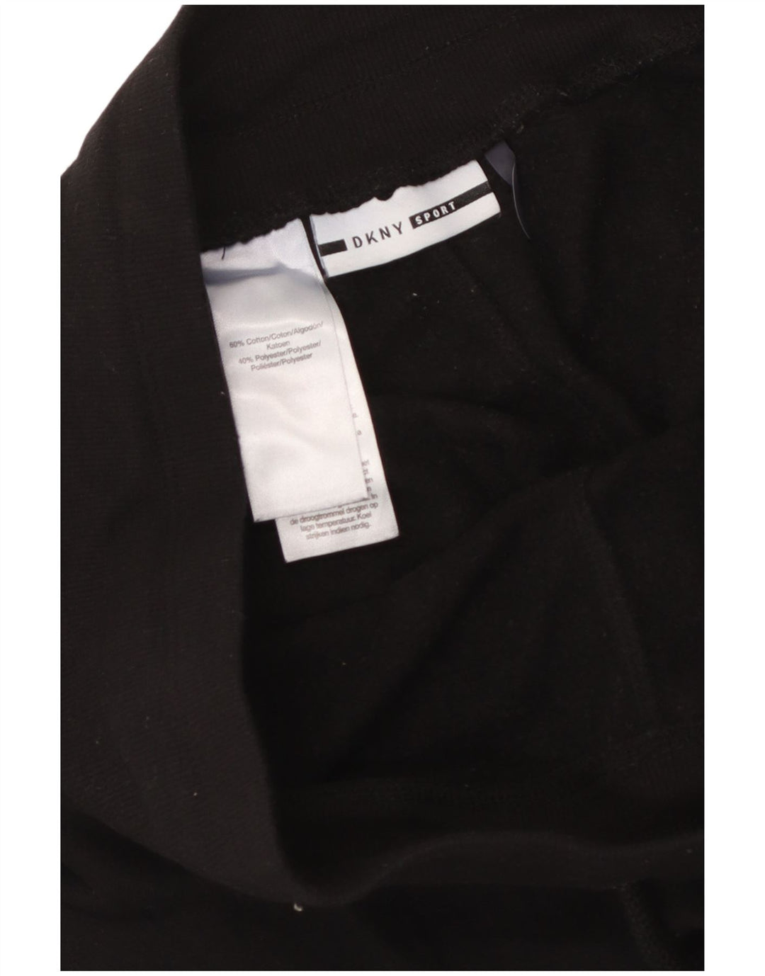 DKNY Pantalones de chándal con estampado gráfico para hombre Joggers de algodón negro mediano