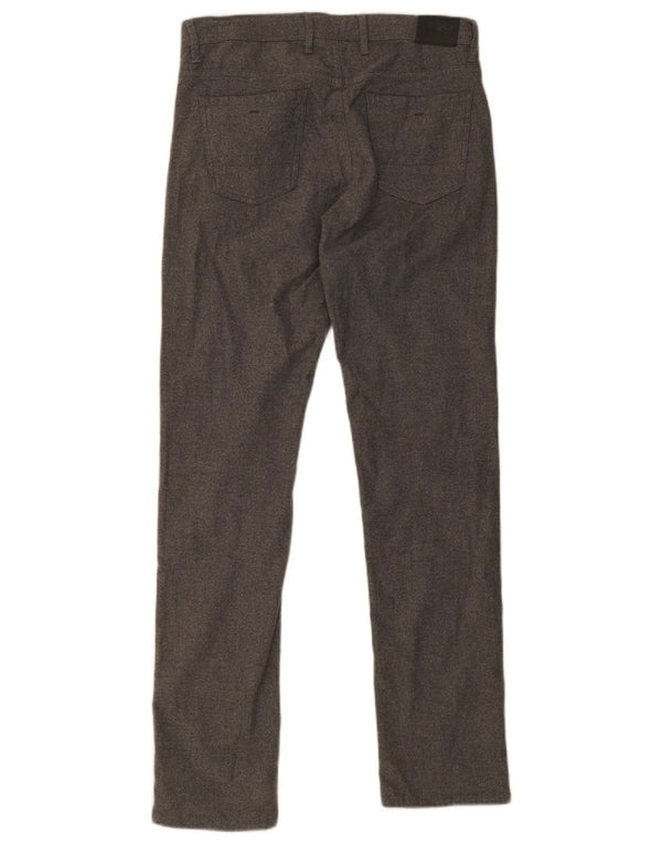 Massimo Dutti Pantalones Casuales Slim Fit para Hombre EU 38 Small W30 L32 Gris Algodón