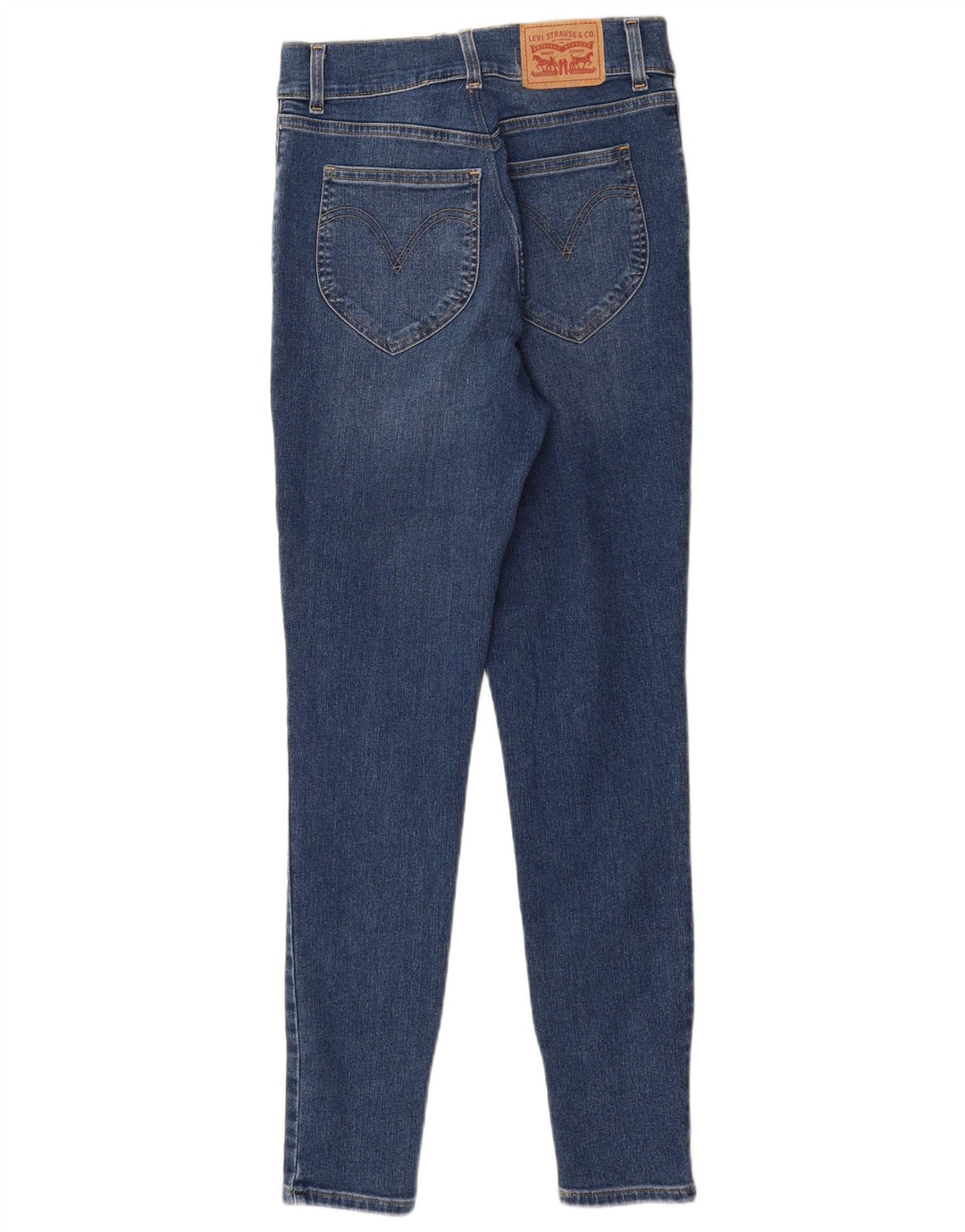 LEVI'S Vaqueros pitillo de cintura alta para mujer W28 L30 Algodón azul