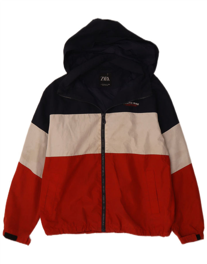 Zara Cazadora bomber con capucha para niño 13-14 años Bloque de color multicolor