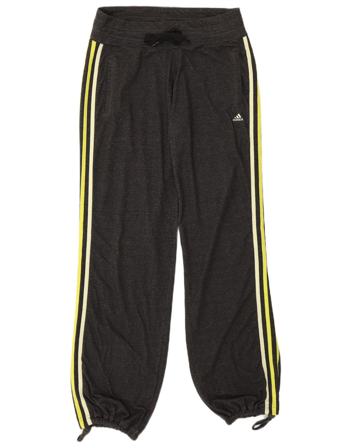 ADIDAS Mujer Climalite Chándal Pantalones Joggers UK 8/10 Pequeño Gris