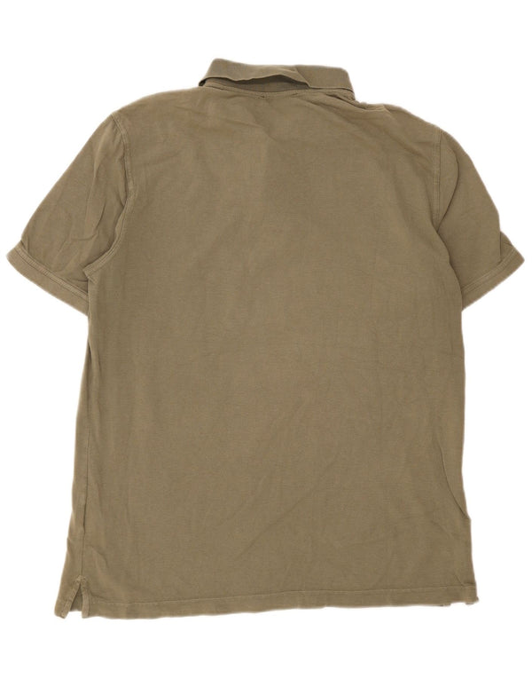 Benetton Polo Hombre XL Caqui Algodón