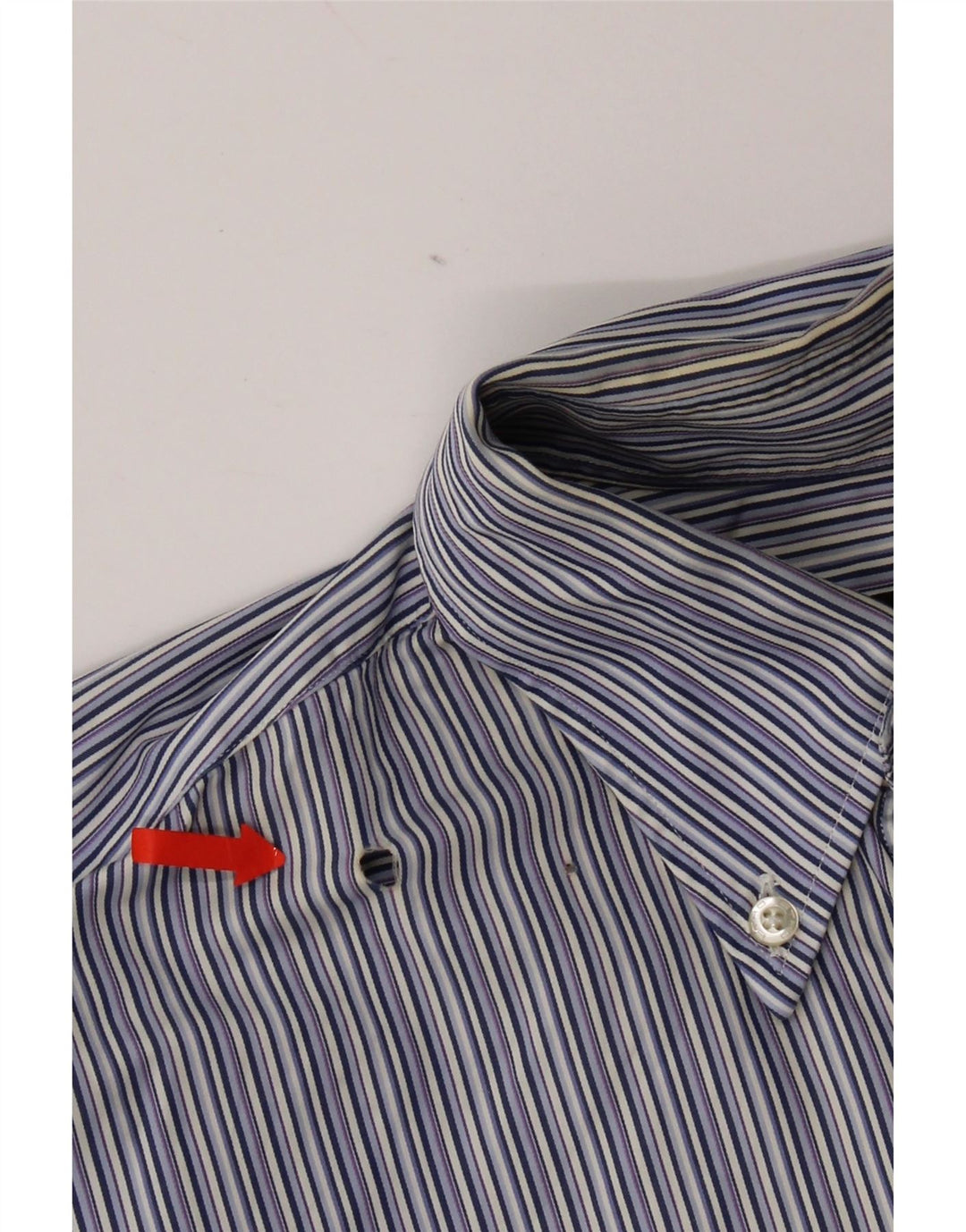 Camisa Etro Hombre Talla 40 Algodón Rayas Azul Medio
