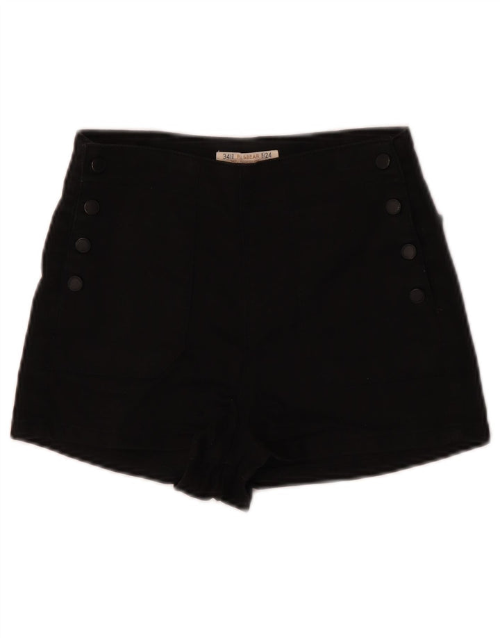 Pull & Bear Pantalones cortos para mujer EU 34 2XS W24 Algodón negro