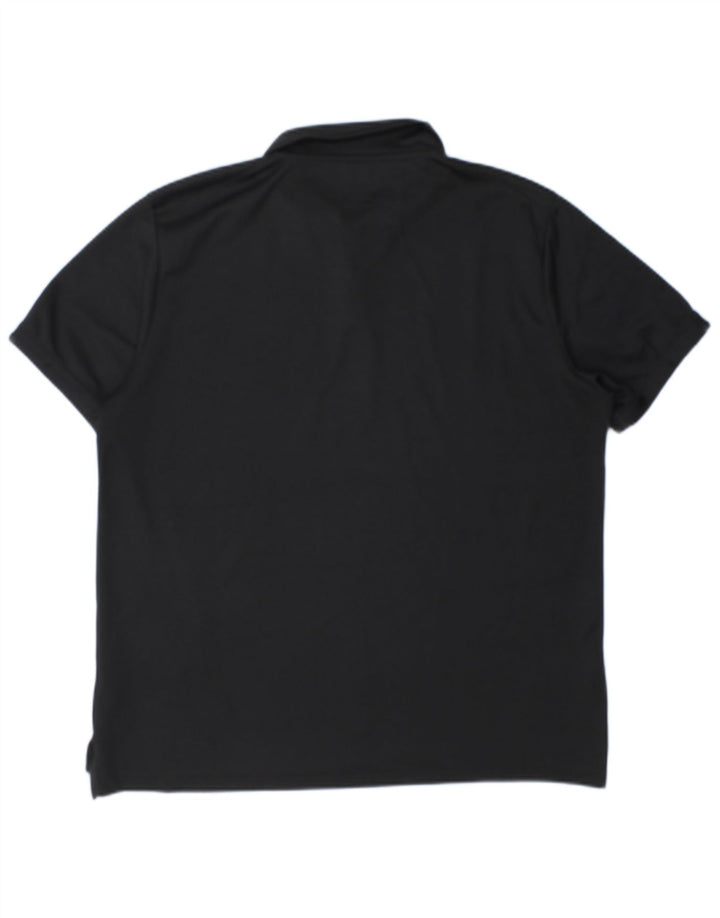 Nike Polo Dri Fit para hombre, talla grande, poliéster negro