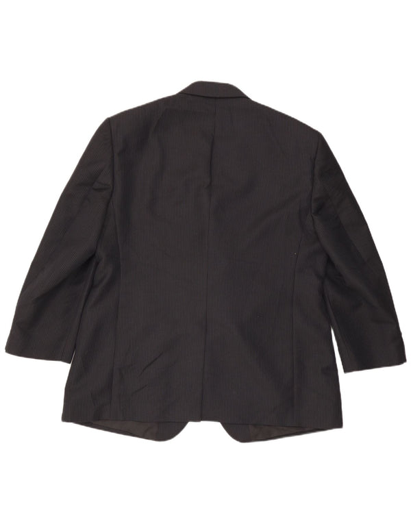 Marks & Spencer Chaqueta tipo blazer de 3 botones para hombre UK 44 XL Azul marino a rayas