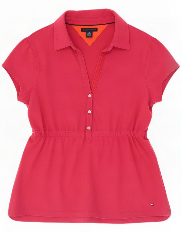Polo Tommy Hilfiger para mujer UK 42 Algodón rosa medio