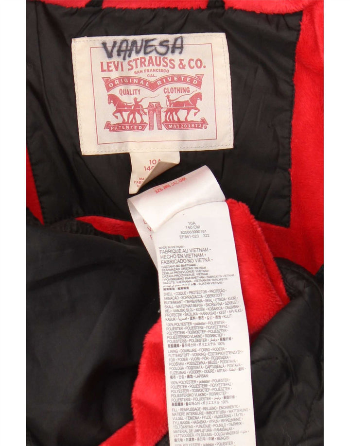 Chaqueta acolchada con capucha Levi's niña 9-10 años Negro Poliéster