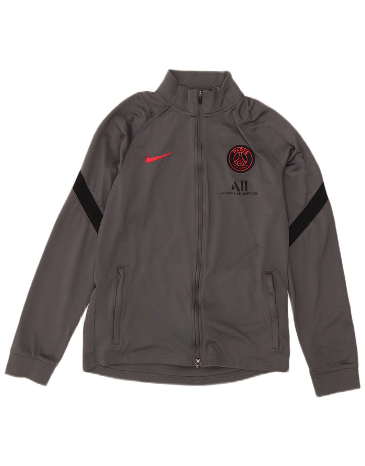 Nike Boys Paris Saint- Germain Chándal Top Chaqueta 12-13 años Grande Gris