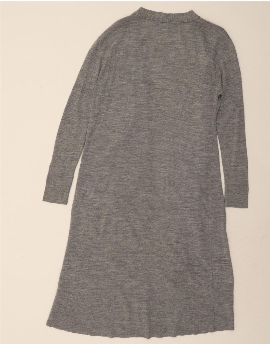 TOPSHOP Womens Longline Open Cardigan Sweater UK 8 Small Grey Vintage Topshop and Second-Hand Topshop from Messina Hembry 