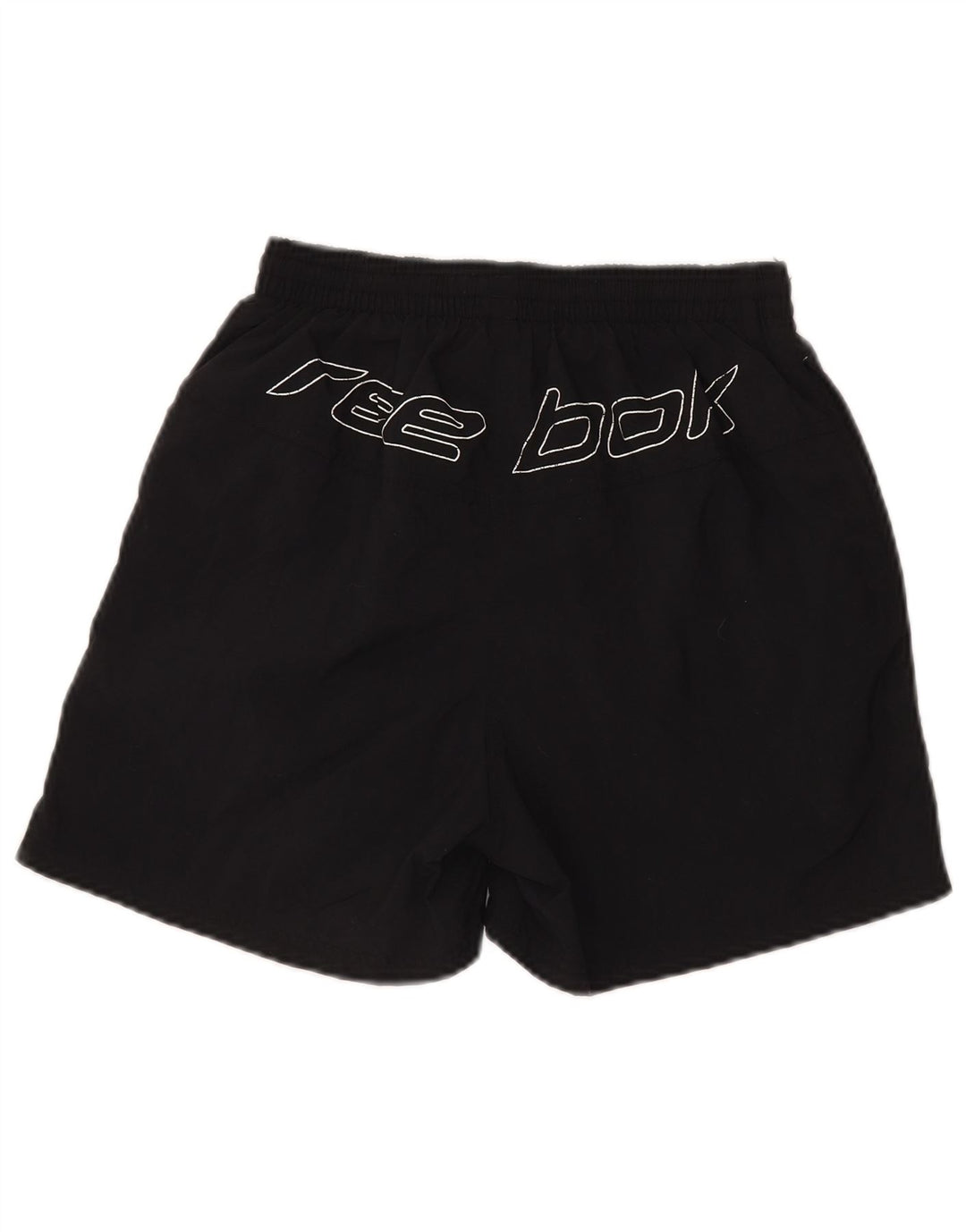 REEBOK Pantalones cortos deportivos gráficos para hombre XS Nylon negro