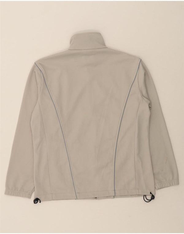 ASICS Mens Tracksuit Top Jacket Medium Grey Polyester