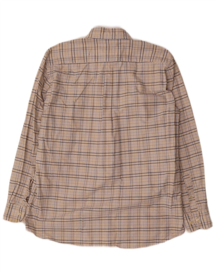Avirex Camisa De Franela De Algodón A Cuadros Beige Medio Hombre