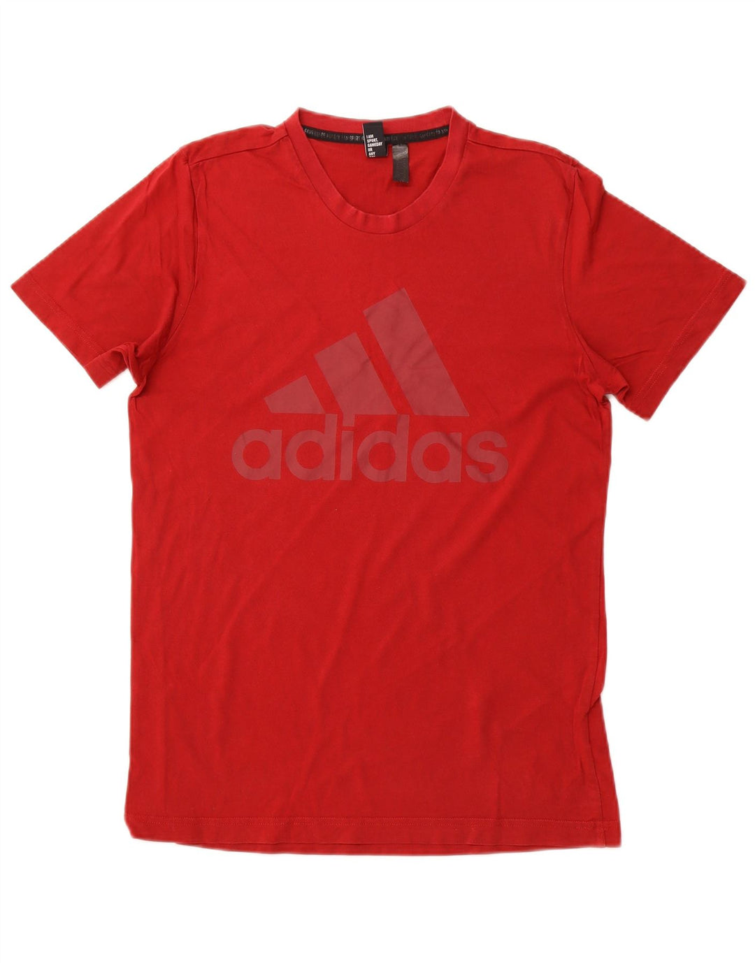 ADIDAS Camiseta gráfica para hombre Top Algodón rojo medio