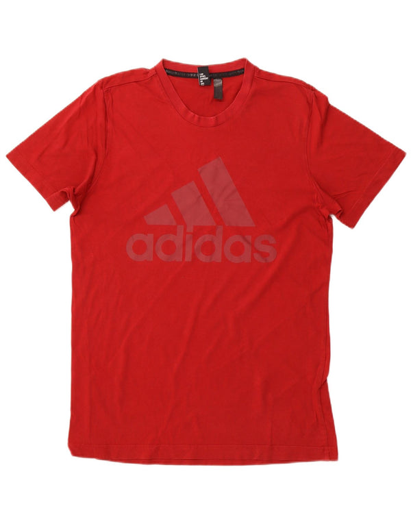 ADIDAS Camiseta gráfica para hombre Top Algodón rojo medio