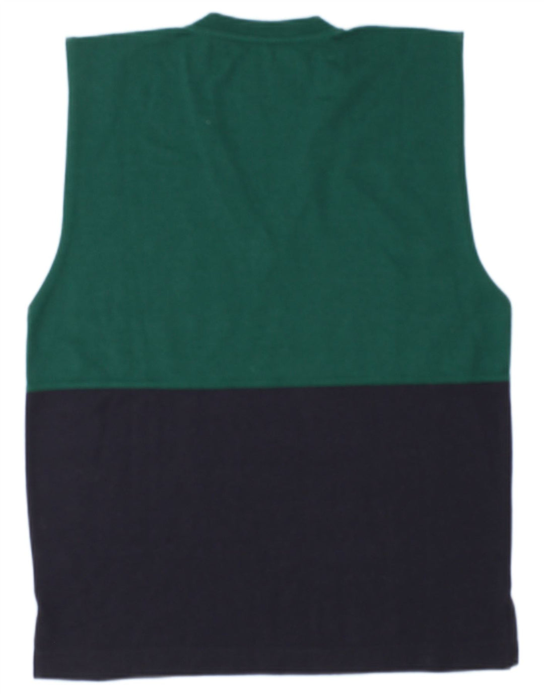 Club Voltaire Hombre Camiseta Sin Mangas Sin Mangas De Lana Color Block Verde Medio