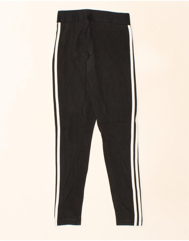ADIDAS Womens Leggings UK 8/10 Small  Black Vintage Adidas and Second-Hand Adidas from Messina Hembry 