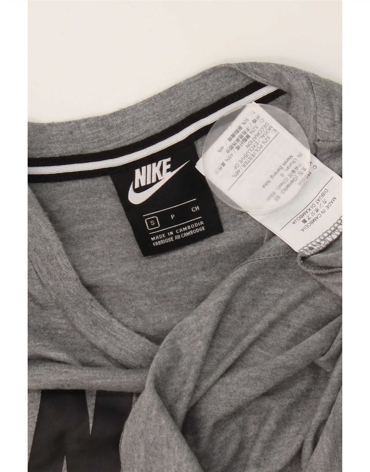 Nike Camiseta gráfica para hombre Top pequeño poliéster moteado gris