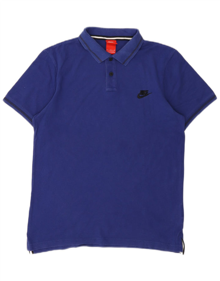 Polo Nike Hombre Algodón Azul Medio