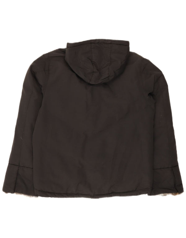 Woolrich Chaqueta Acolchada Con Capucha Para Mujer UK 44 Medium Nylon Negro