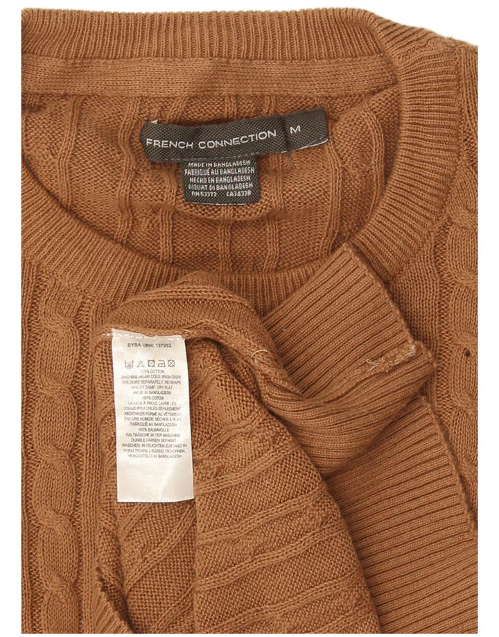 French Connection Jersey De Cuello Redondo Para Hombre De Algodón Marrón Medio